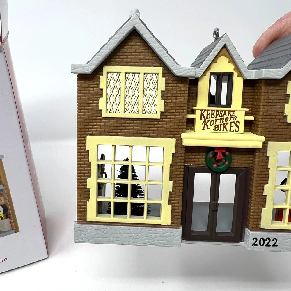 Keepsake Korners Bicycle Shop Ornament Nostalgic Houses & Shops 2022 Hallmark